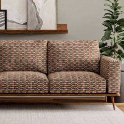 D4105 Brick fabric upholstered on furniture scene