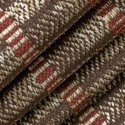 D4105 Brick Upholstery Fabric Closeup to show texture