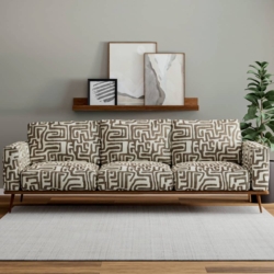 D4106 Cocoa fabric upholstered on furniture scene