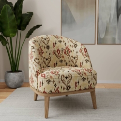 D4109 Redstone fabric upholstered on furniture scene