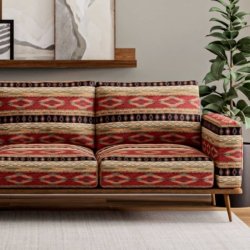 D4110 Canyon fabric upholstered on furniture scene