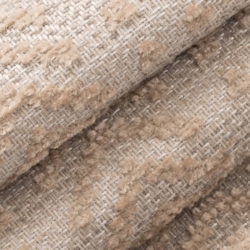 D4111 Ecru Upholstery Fabric Closeup to show texture