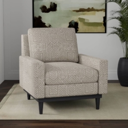 D4113 Taupe fabric upholstered on furniture scene