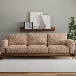 D4114 Terracotta fabric upholstered on furniture scene
