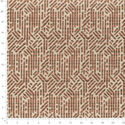 Image of D4114 Terracotta showing scale of fabric