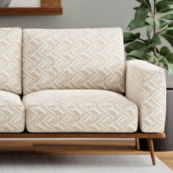 D4115 Toffee fabric upholstered on furniture scene