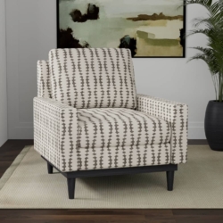 D4119 Coal fabric upholstered on furniture scene