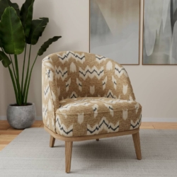 D4120 Earth fabric upholstered on furniture scene
