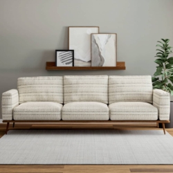 D4123 Mocha fabric upholstered on furniture scene