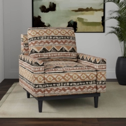 D4124 Adobe fabric upholstered on furniture scene