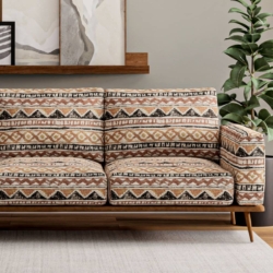 D4124 Adobe fabric upholstered on furniture scene