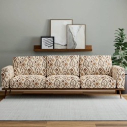 D4126 Umber fabric upholstered on furniture scene