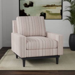 D4127 Sandstone fabric upholstered on furniture scene