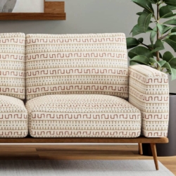 D4130 Mesa fabric upholstered on furniture scene