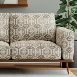 D4132 Clay fabric upholstered on furniture scene