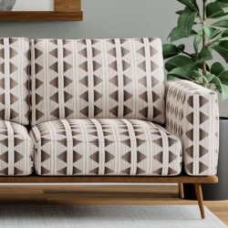 D4133 Flannel fabric upholstered on furniture scene