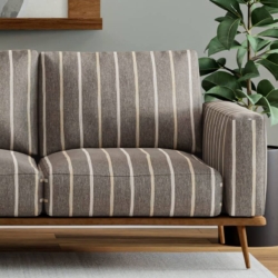 D4135 Graphite fabric upholstered on furniture scene