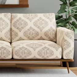 D4136 Onyx fabric upholstered on furniture scene