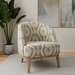 D4137 Coffee fabric upholstered on furniture scene