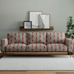 D4138 Caliente fabric upholstered on furniture scene
