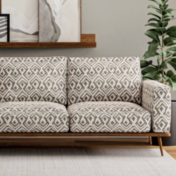 D4141 Ebony fabric upholstered on furniture scene
