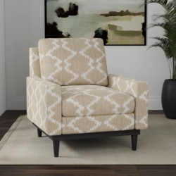D4142 Oat fabric upholstered on furniture scene