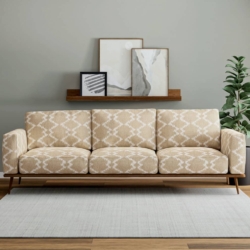D4142 Oat fabric upholstered on furniture scene