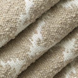 D4142 Oat Upholstery Fabric Closeup to show texture