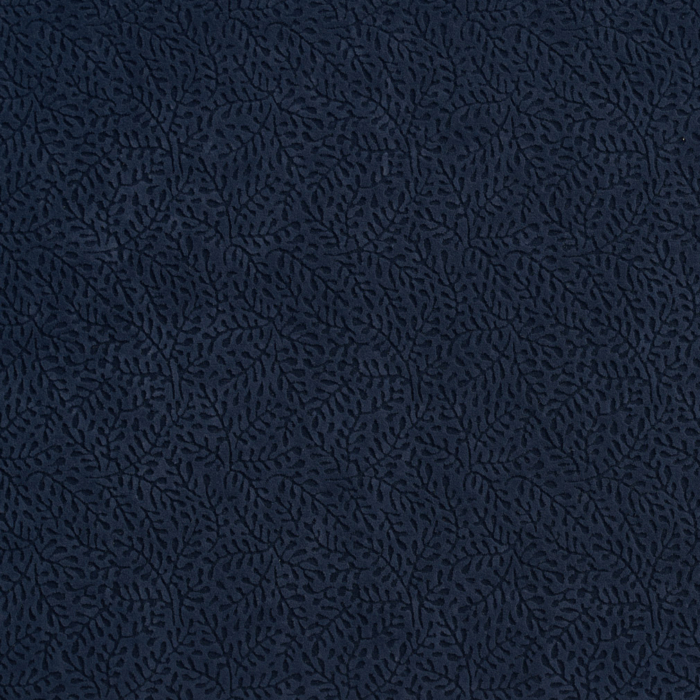 D552 Navy Vine upholstery fabric by the yard full size image