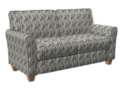 D828 Niagara/Sky fabric upholstered on furniture scene
