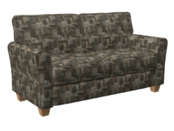 D838 Denali/Mineral fabric upholstered on furniture scene