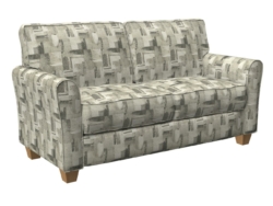 D841 Denali/Smoke fabric upholstered on furniture scene