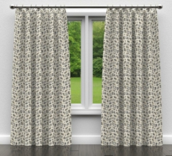 D861 Zion/Sky drapery fabric on window treatments