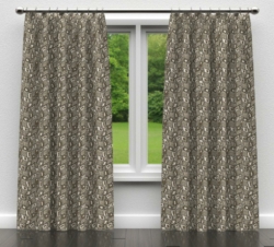 D862 Zion/Mineral drapery fabric on window treatments