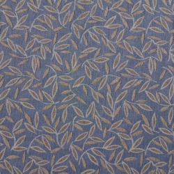 D874 Jasmine/Wedgewood upholstery fabric by the yard full size image
