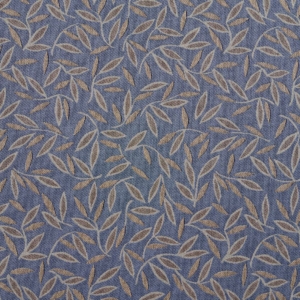 D874 Jasmine/Wedgewood upholstery fabric by the yard full size image