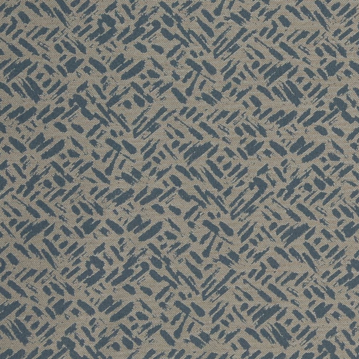 D911 Rice/Cobalt upholstery fabric by the yard full size image