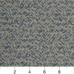 Image of D911 Rice/Cobalt showing scale of fabric