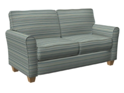 D918 Rope/Azure fabric upholstered on furniture scene