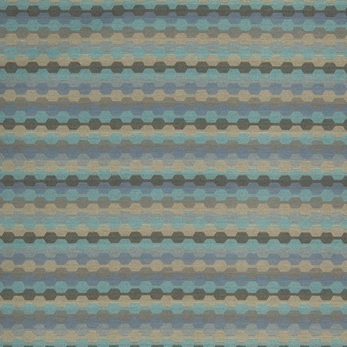 D918 Rope/Azure upholstery fabric by the yard full size image