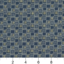 Image of D925 Squares/Navy showing scale of fabric