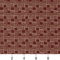 Image of D928 Squares/Spice showing scale of fabric