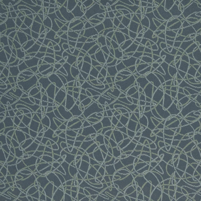 D929 Squiggles/Aegean upholstery fabric by the yard full size image