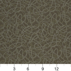 Image of D931 Squiggles/Chocolate showing scale of fabric
