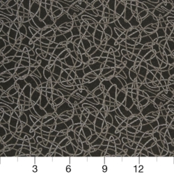 Image of D932 Squiggles/Coal showing scale of fabric