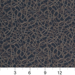 Image of D933 Squiggles/Navy showing scale of fabric