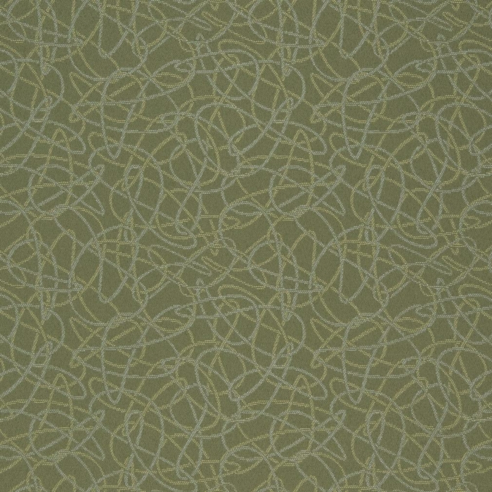 D934 Squiggles/Sage upholstery fabric by the yard full size image