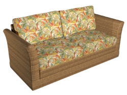 D943 Hula fabric upholstered on furniture scene