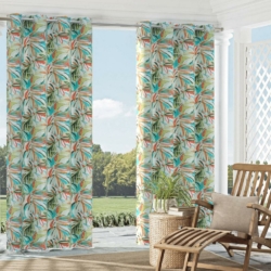 D945 Fiji drapery fabric on window treatments