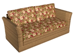 D954 Palm Springs fabric upholstered on furniture scene